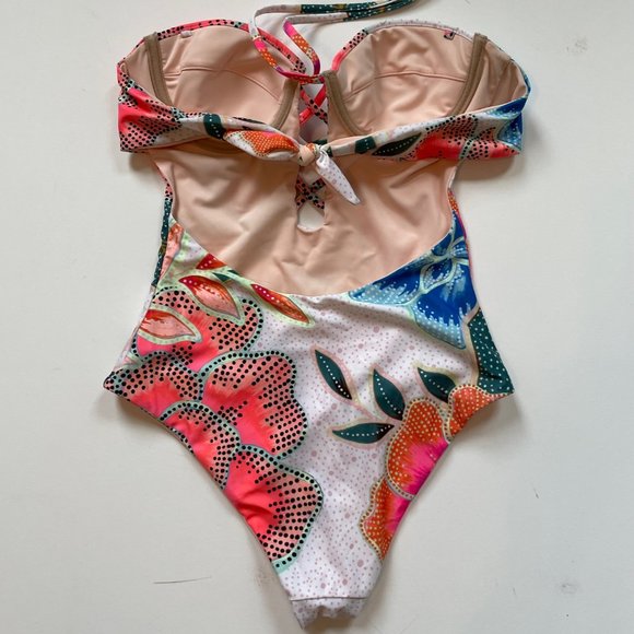 NEW Mara Hoffman Arcadia Floral Convertible One-Piece Swimsuit – Size S - Picture 6 of 7